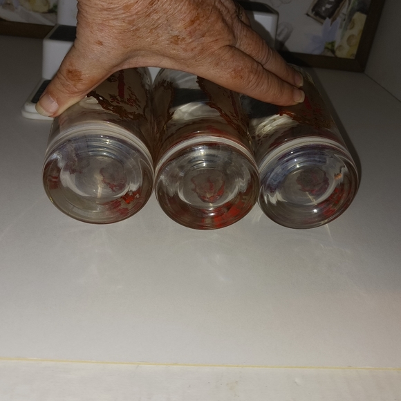 Culver Red Christmas Candle Highball Glasses, Vintage, HTF - Picture 6 of 6